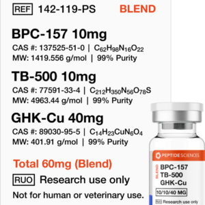 BPC-157, TB-500, GHK-Cu 60mg (Glow Blend)